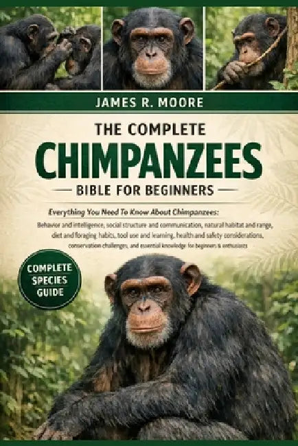 The Complete Chimpanzees Bible for Beginners: Everything You Need To Know About Chimpanzees: Behavior and intelligence, social structure and communica by James R. Moore