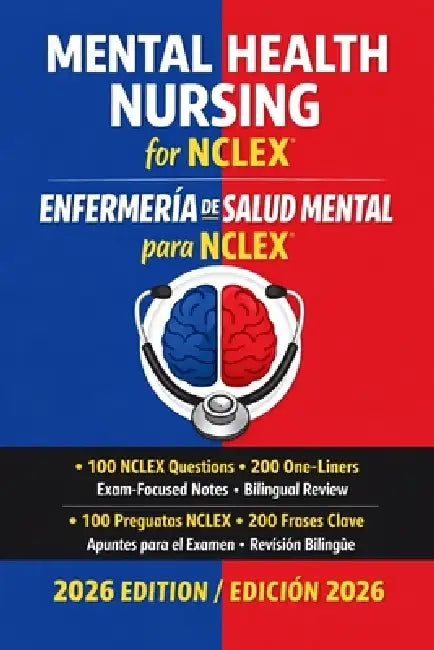Mental Health Nursing for NCLEX: Enfermería de Salud Mental para NCLEX by Vikash Kumar
