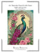 Art Nouveau Peacock with Roses Cross Stitch Pattern: Regular and Large Print Cross Stitch Pattern by Carmen Wolf, Serenity Stitchworks