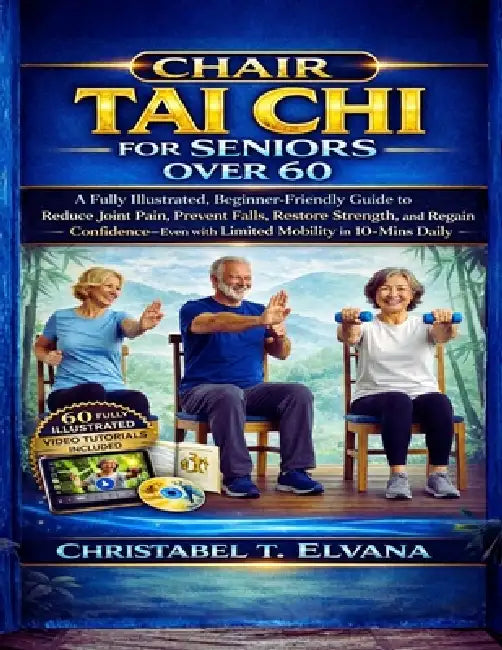 Chair Tai CHI for Seniors Over 60: A Fully Illustrated, Beginner-Friendly Guide to Reduce Joint Pain, Prevent Falls, Restore Strength, and Regain Conf by Christabel T. Elvana