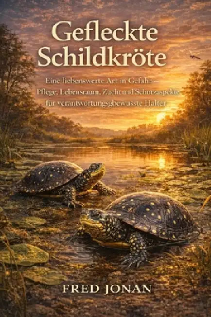 Gefleckte Schildkröte: Eine liebenswerte Art in Gefahr - Pflege, Lebensraum, Zucht und Schutzaspekte für verantwortungsbewusste Halter by Fred Jonan