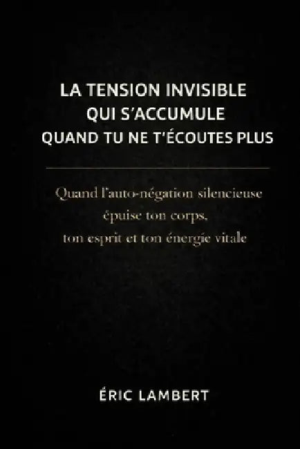 La tension invisible qui s'accumule quand tu ne t'écoutes plus: Quand l'auto-négation silencieuse épuise ton corps, ton esprit et ton énergie vitale by Eric Lambert
