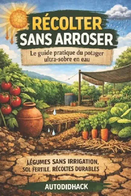 Récolter Sans Arroser: Le guide pratique du potager ultra-sobre en eau by Autodidhack Filipandco