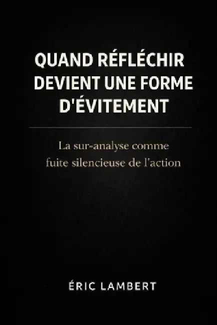 Quand réfléchir devient une forme d'évitement: La sur-analyse comme fuite silencieuse de l'action by Eric Lambert