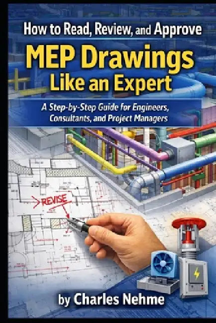 How to Read, Review, and Approve MEP Drawings Like an Expert: A Step-by-Step Guide for Engineers, Consultants, and Project Managers by Charles Nehme