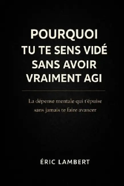 Pourquoi tu te sens vidé sans avoir vraiment agi: La dépense mentale invisible qui t'épuise sans jamais te faire avancer by Eric Lambert