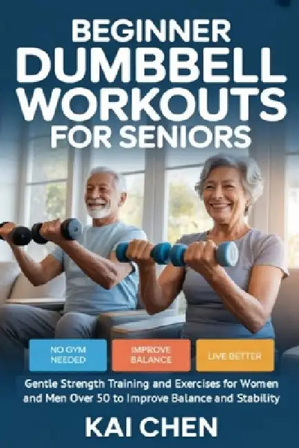 Beginner Dumbbell Workouts for Seniors: Gentle Strength Training and Exercises for Women and Men Over 50 to Improve Balance and Stability by Kai Chen