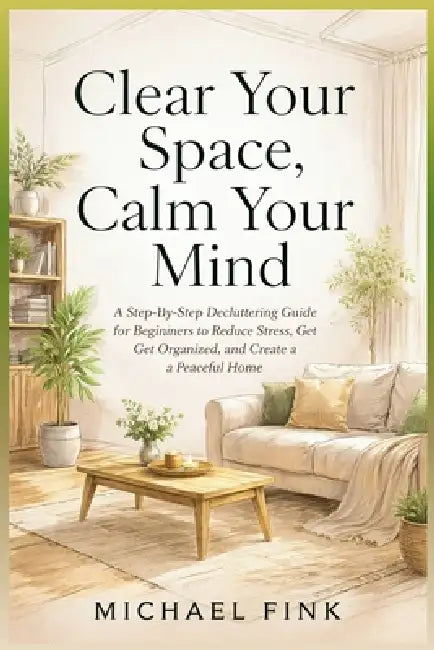 Clear Your Space, Calm Your Mind: A Step-by-Step Decluttering Guide for Beginners to Reduce Stress, Get Organized, and Create a Peaceful Home by Michael Fink