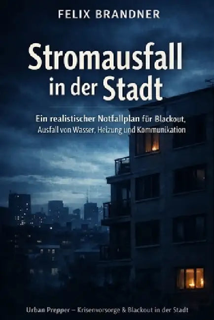 Stromausfall in der Stadt: Ein realistischer Notfallplan für Blackout, Ausfall von Wasser, Heizung und Kommunikation by Felix Brandner