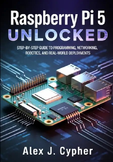 Raspberry Pi 5 UNLOCKED: Step-by-Step Guide to Programming, Networking, Robotics, and Real-World Deployments by Alex Cypher