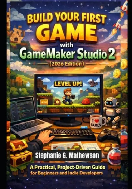 Build Your First Game with GameMaker Studio 2 (2026 Edition): A Practical, Project-Driven Guide for Beginners and Indie Developers by Stephanie G. Mathewson