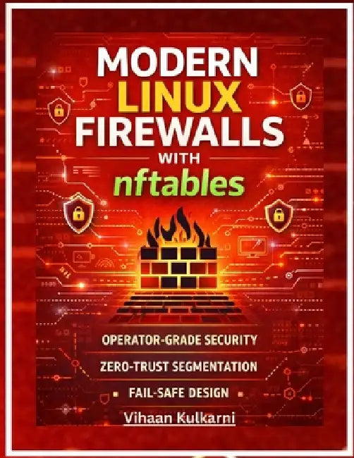 Modern Linux Firewalls with nftables: Build Secure NAT, VLAN, and Routing-Aware Firewalls for Homelabs & Production by Vihaan Kulkarni