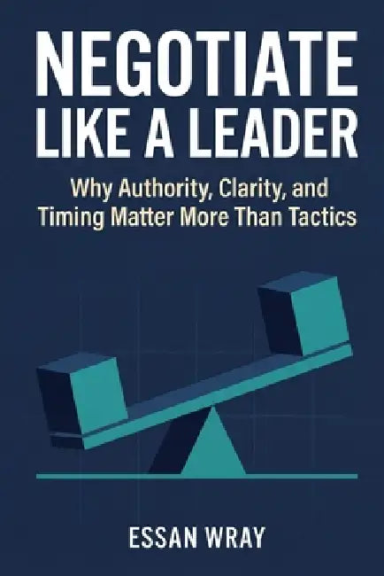 Negotiate Like A Leader: Why Authority, Clarity, and Timing Matter More Than Tactics by Essan Wray