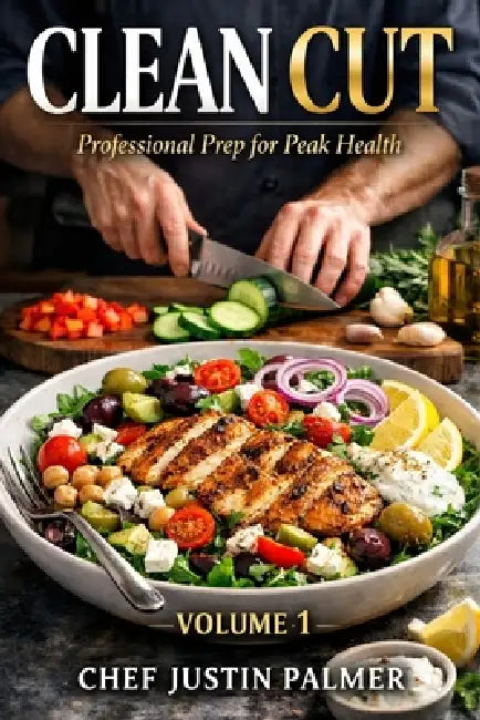 Clean Cut: Professional Prep for Peak Health - Volume 1: 220+ Chef-Tested Recipes Chicken, Beef, Pork, Seafood, Plant-Based & Essential Sauces by Justin Palmer