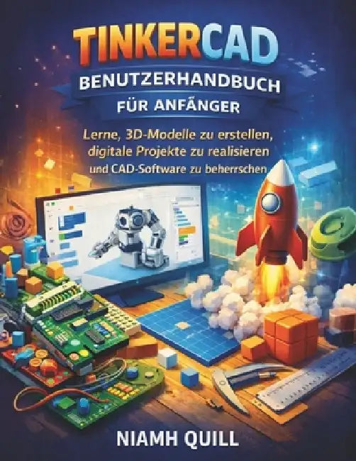 Tinkercad-Benutzerhandbuch Für Anfänger: Lerne, 3D-Modelle zu erstellen, digitale Projekte zu realisieren und CAD-Software zu beherrschen by Niamh Quill