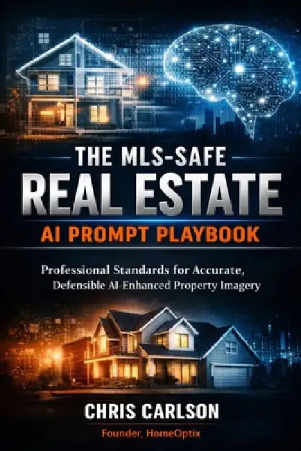 The MLS-Safe Real Estate AI Prompt Playbook: Professional Standards for Accurate, Defensible AI-Enhanced Property Imagery by Chris Carlson
