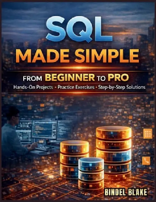 SQL Made Simple: From Beginner to Pro with Hands-On Projects, Practice Exercises, and Step-by-Step Solutions by Bindel Blake
