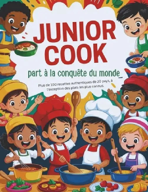 Junior Cook part à la conquête du monde (Édition française): Plus de 100 recettes authentiques de 20 pays, à l'exception des plats les plus connus. by Plate Passport