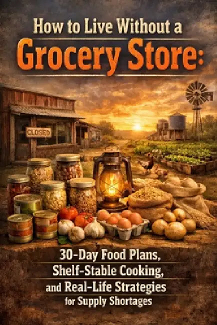 How to Live Without a Grocery Store: 30-Day Food Plans, Shelf-Stable Cooking, and Real-Life Strategies for Supply Shortages by J. Rhea