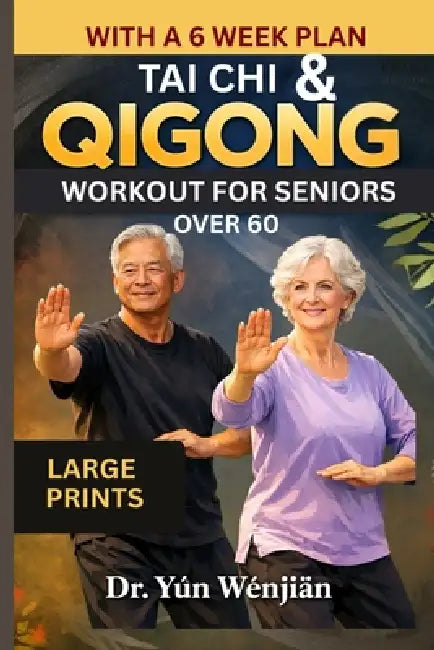 TAI CHI AND QIGONG WORKOUT FOR SENIORS OVER 60 (Large Prints): A 6-Week, 10-Minute Daily Plan for Better Balance, Strength, Mobility and Fall Preventi by Yún Wěnjiàn