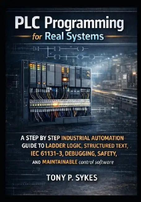 PLC Programming for Real Systems: A step by step industrial automation guide to ladder logic, structured text, IEC 61131-3, debugging, safety, and mai by Tony P. Sykes