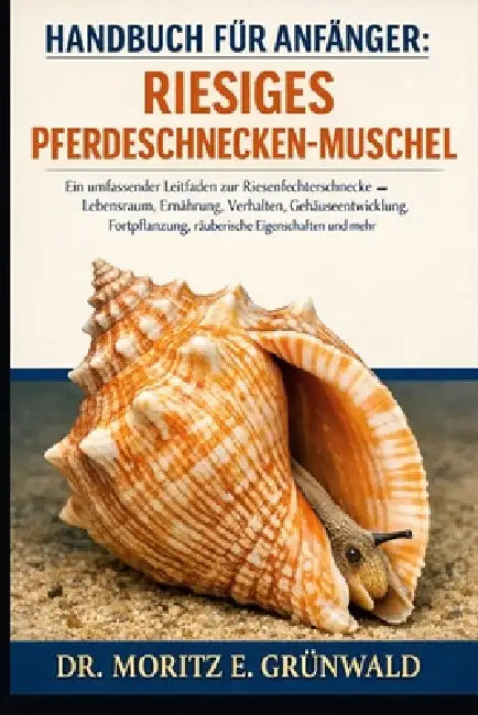 Handbuch Für Anfänger: RIESIGES PFERDESCHNECKEN-MUSCHEL: Ein umfassender Leitfaden zur Riesenfechterschnecke - Lebensraum, Ernährung, Verhalten, Gehäu by Moritz E. Grünwald