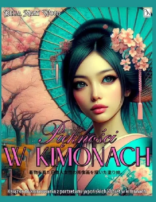 Piękności w kimonach Książka do kolorowania z portretami japońskich kobiet w kimonach: kolorowanka japońska by Bella Mary Wood