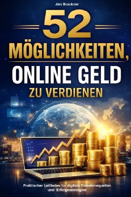 52 Möglichkeiten, Online Geld zu verdienen: Praktischer Leitfaden mit konkreten Strategien, Voraussetzungen, Einnahmepotenzial, Risiken und Skalierung by Jan Bruckner