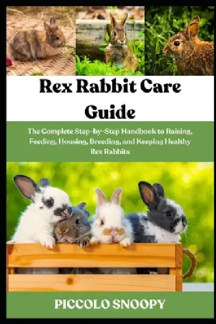 Rex Rabbit Care Guide: The Complete Step-by-Step Handbook to Raising, Feeding, Housing, Breeding, and Keeping Healthy Rex Rabbits by Piccolo Snoopy