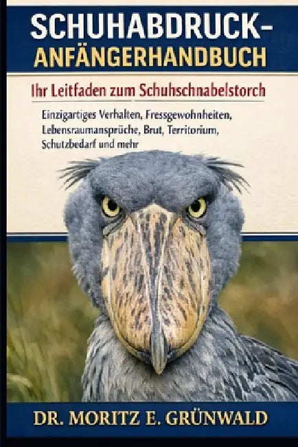 Schuhabdruck-Anfängerhandbuch: Ihr Leitfaden zum Schuhschnabelstorch - Einzigartiges Verhalten, Fressgewohnheiten, Lebensraumansprüche, Brut, Territor by Moritz E. Grünwald