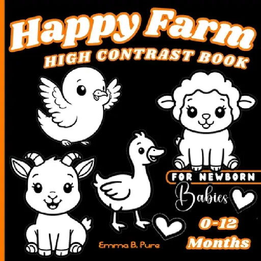 Happy Farm High Contrast Book For Newborn Babies