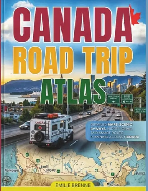 Canada Road Trip Atlas: Detailed Maps, Scenic Byways, Hidden Gems, and Smart Route Planning Across Canada by Emilie Brenne