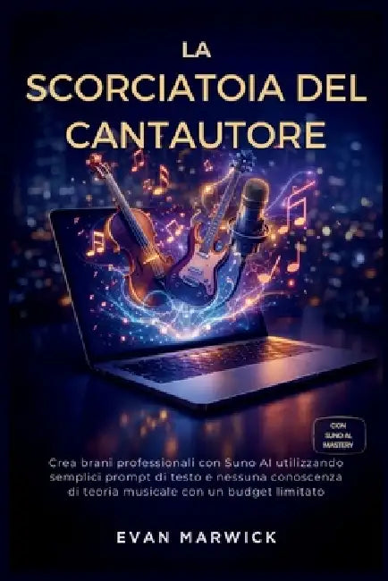 La Scorciatoia del Cantautore: Crea brani professionali con Suno AI utilizzando semplici prompt di testo e nessuna conoscenza di teoria musicale con u by Evan Marwick