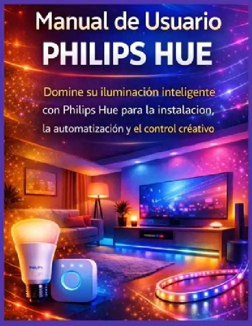 Manual de Usuario Philips Hue: Domine su iluminación inteligente con Philips Hue para la instalación, la automatización y el control creativo by Clifton Turner