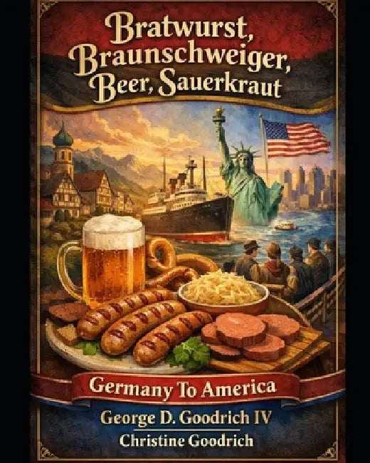 Bratwurst, Braunschweiger, Beer, Sauerkraut Coming to America by Christine Goodrich, IV Goodrich George D.