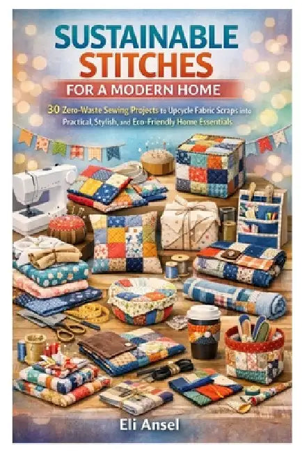 Sustainable Stitches for a Modern Home: 30 Zero-Waste Sewing Projects to Upcycle Fabric Scraps into Practical, Stylish, and Eco-Friendly Home Essentia by Eli Ansel