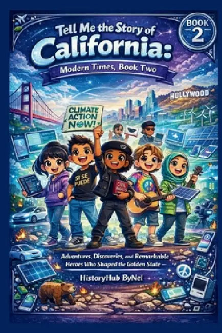 Tell Me the Story of California: A Fun History Book for Curious Kids! (BOOK 2): Adventures, Discoveries, and Remarkable Heroes Who Shaped the Golden S by Historyhub Bynel