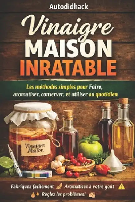 Vinaigre Maison Inratable: Les méthodes simples pour Faire, aromatiser, conserver, et utiliser au quotidien by Autodidhack Filipandco
