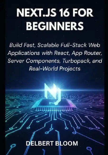 Next.js 16 For Beginners: Build Fast, Scalable Full-Stack Web Applications with React, App Router, Server Components, Turbopack, and Real-World Projec by Delbert Bloom