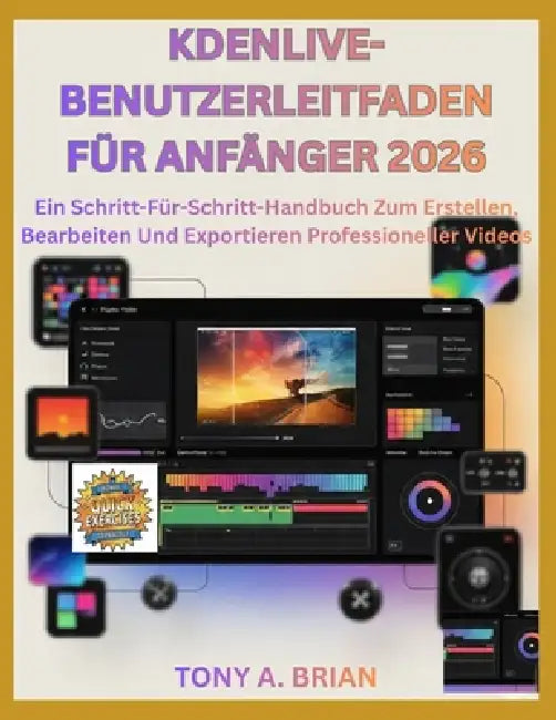Kdenlive-Benutzerleitfaden Für Anfänger 2026: Ein Schritt-Für-Schritt-Handbuch Zum Erstellen, Bearbeiten Und Exportieren Professioneller Videos by Tony A. Brian