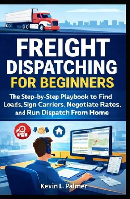 Freight Dispatching for Beginners: The Step-by-Step Playbook to Find Loads, Sign Carriers, Negotiate Rates, and Run Dispatch From Home by Kevin L. Palmer