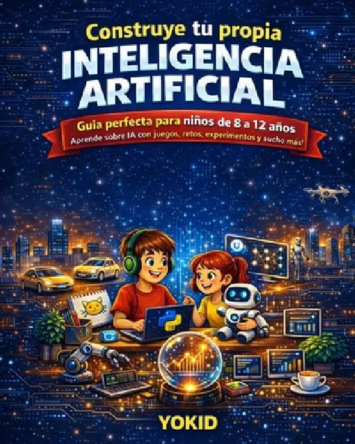 Construye tu propia Inteligencia Artificial: Guía práctica para niños de 8 a 12 años - aprende a crear IA con Python, redes neuronales y chatbots desd by Yokid