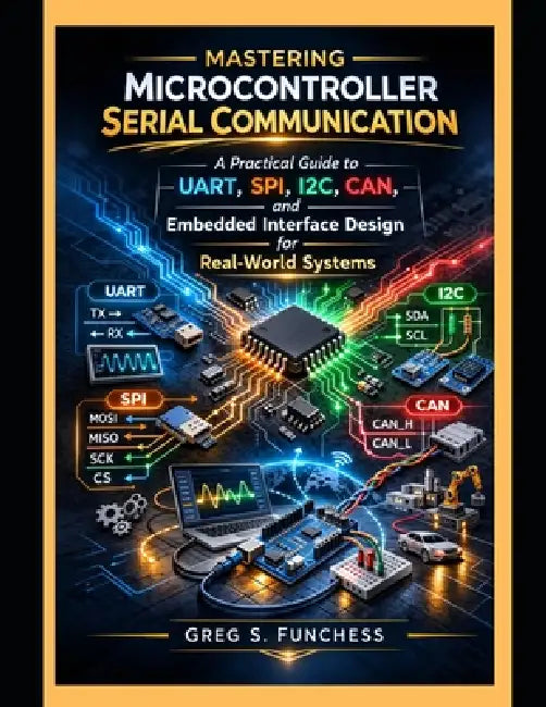 Mastering microcontroller serial communication: A Practical Guide to UART, SPI, I2C, CAN, and Embedded Interface Design for Real-World Systems by Greg S. Funchess