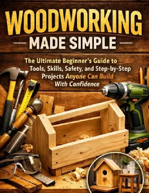 Woodworking Made Simple: The Ultimate Beginner's Guide to Tools, Skills, Safety, and Step-by-Step Projects Anyone Can Build With Confidence by Marcus Hale