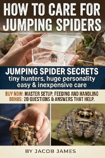 How to Care for Jumping Spiders: A Practical Jumping Spider Care Guide for Beginners: Setup, Feeding, Molting, Breeding and Daily Routines to Confiden by Jacob James