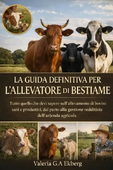 La Guida Definitiva Per l'Allevatore Di Bestiame: Tutto quello che devi sapere sull'allevamento di bovini sani e produttivi, dal parto alla gestione r by Valeria G. a. Ekberg