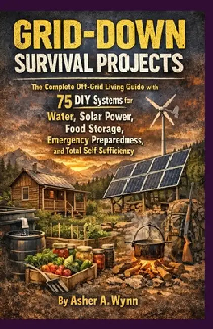 Grid-Down Survival Projects: The Complete Off-Grid Living Guide with 75 DIY Systems for Water, Solar Power, Food Storage, Emergency Pre-paredness, and by Asher A. Wynn