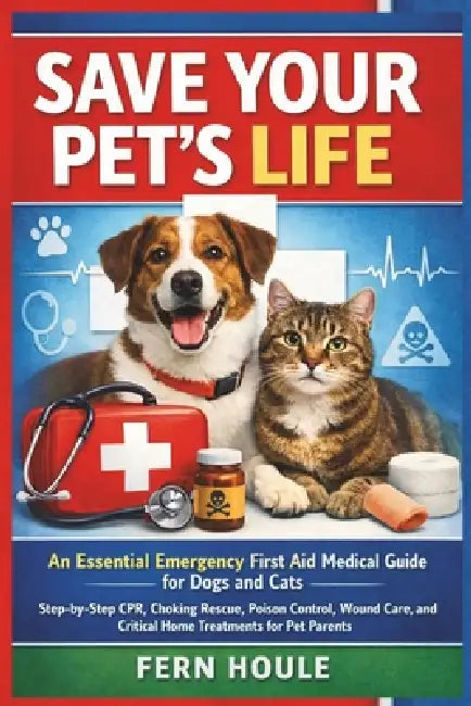 Save Your Pet's Life: An Essential Emergency First Aid Medical for Dogs and Cats-Step-by-Step CPR, Choking Rescue, Poisoning Control, Wound Care, and by Fern Houle