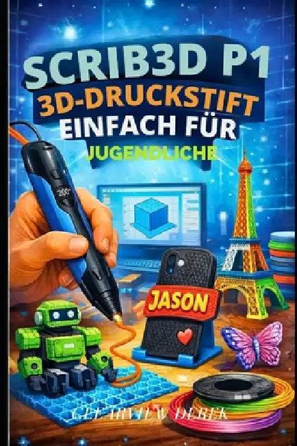 Scrib3d P1 3d-Druckstift - Einfach Für Jugendliche: Eine Einführung in Skizzen, Modelle, Reparaturen und Kunst mit PLA- und ABS-Filamenten und Airbrus by Clearview Derek