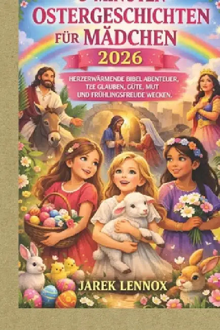 5-Minuten-Ostergeschichten Für Mädchen 2026: Herzerwärmende Bibel Abenteuer, die Glauben, Güte, Mut und Frühlingsfreude wecken. by Jarek Lennox